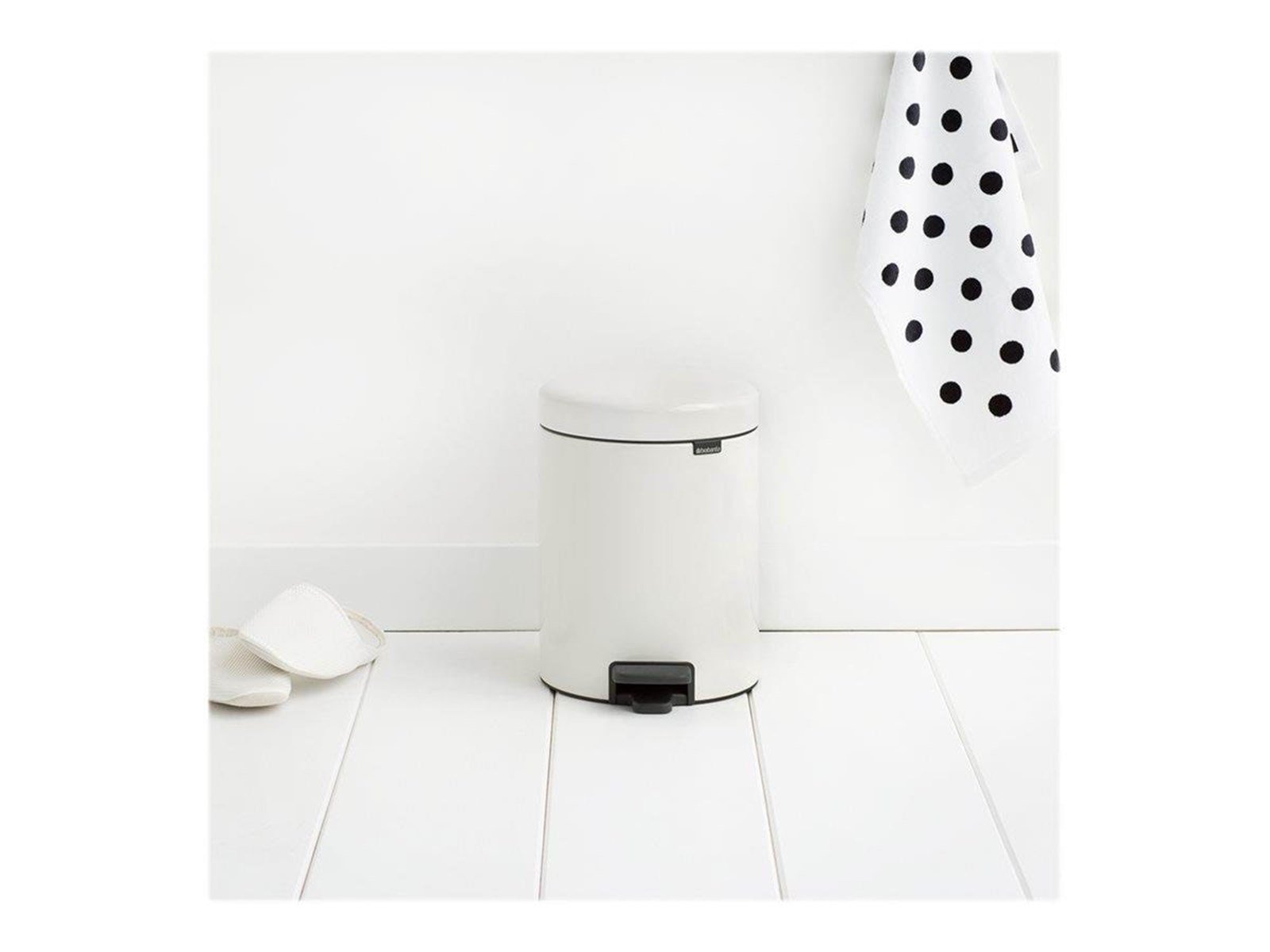 brabantia newIcon - rubbish bin - 5 L - white brabantia newIcon - rubbish bin - 5 L - white